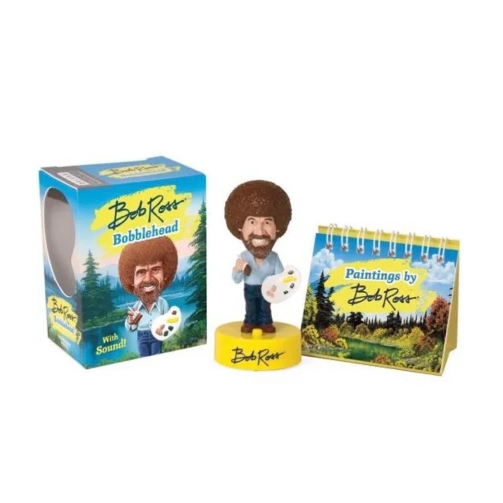 Bob Ross 4" Bobblehead with Sound Deluxe Mega Kit RP Minis BRAND NEW SEALED.